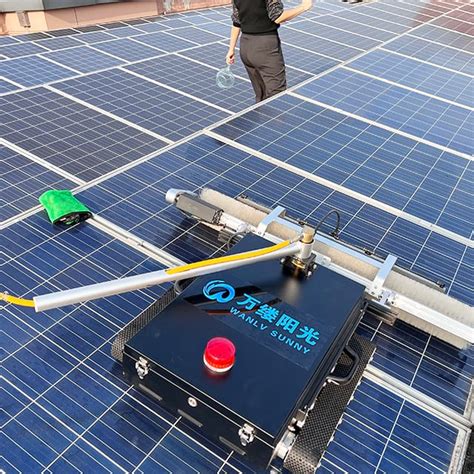 Professional Grade Remote Controlled Solar Panel Cleaning Robot From