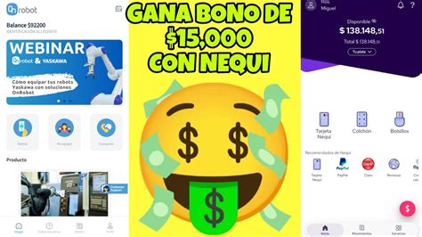 GANA BONO 15 000 GRATIS CON NEQUI COMO GANAR DINERO FÁCIL CON NEQUI