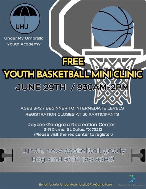 Free Youth Basketball Mini Clinic Dallas Free Press