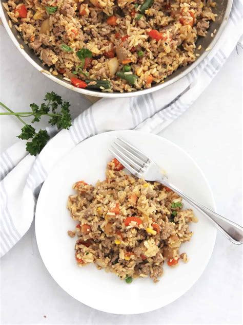 Ground Turkey Fried Rice Slow The Cook Down