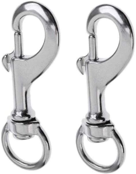 316 Stainless Steel Swivel Eye Lobster Clasp Bolt Snap Clip Hook For