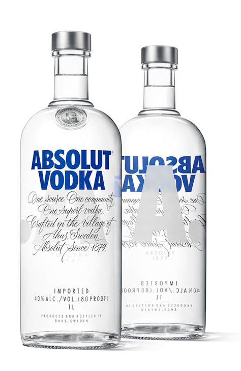 Esta es el nuevo diseño de la botella de Absolut Vodka