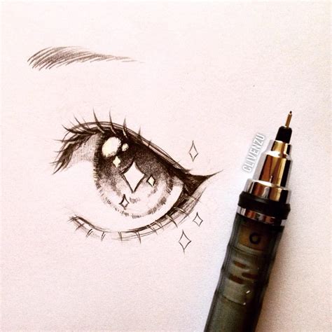 Anime Sparkle Eyes Drawing