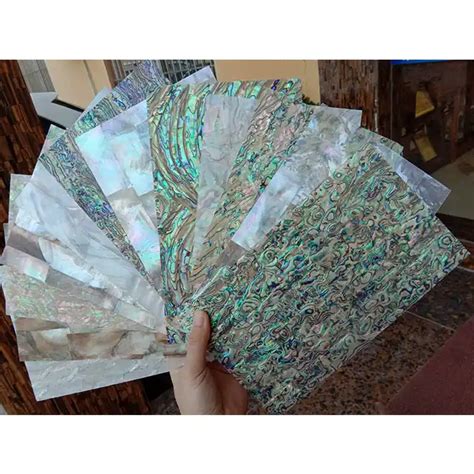 Natural Abalone Shell Sheet Mother Of Pearl Shell Veneer Laminated