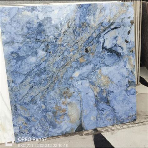 Jual Granit Motif Marmer Biru 60x60 SUNPOWER 66323 Glossy Shopee