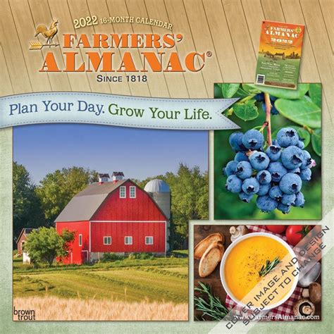 Farmers Almanac Gardening 2022 Wall Calendar Farmers Almanac Wall Calendar Online Calendar