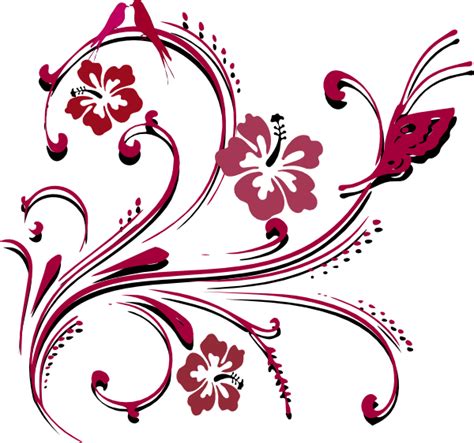 Butterfly Scroll Clip Art At Vector Clip Art Online