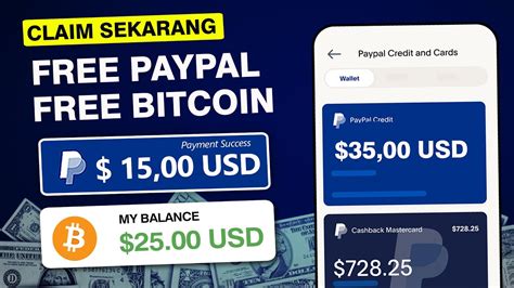 DIbayar Tiap Hari FREE PAYPAL BITCOIN Aplikasi Penghasil Uang 2024