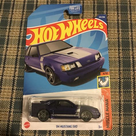 2021 Hot Wheels 84 MUSTANG SVO Purple Muscle Mania Mattel 4 10 Ford