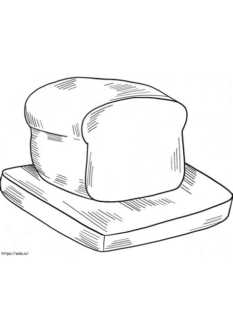 Free Bread Printable Coloring Page