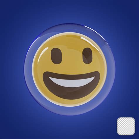 Emoji De Cara Sonriente Con Ilustraci N De Burbuja D Archivo Psd Premium