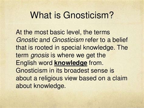 Gnostics