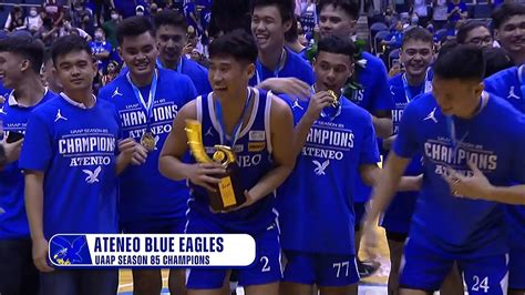 Ateneo Blue Eagles Champions Uaap Season 85 Mens Basketball Youtube