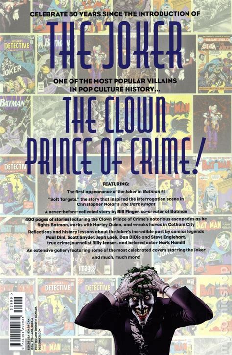 Joker 80 Years Of The Clown Prince Of Crime HC 2020 DC The Deluxe