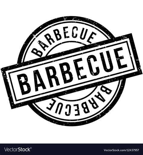 Barbecue Rubber Stamp Royalty Free Vector Image