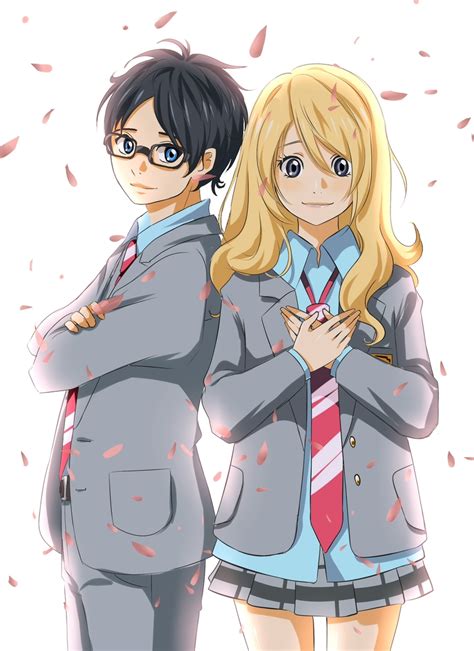 Miyazono Kaori Shigatsu Wa Kimi No Uso Arima Kousei Anime