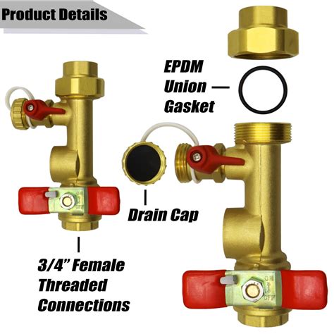 Inch Ips Isolator Tankless Water Heater Service Valve Kit With