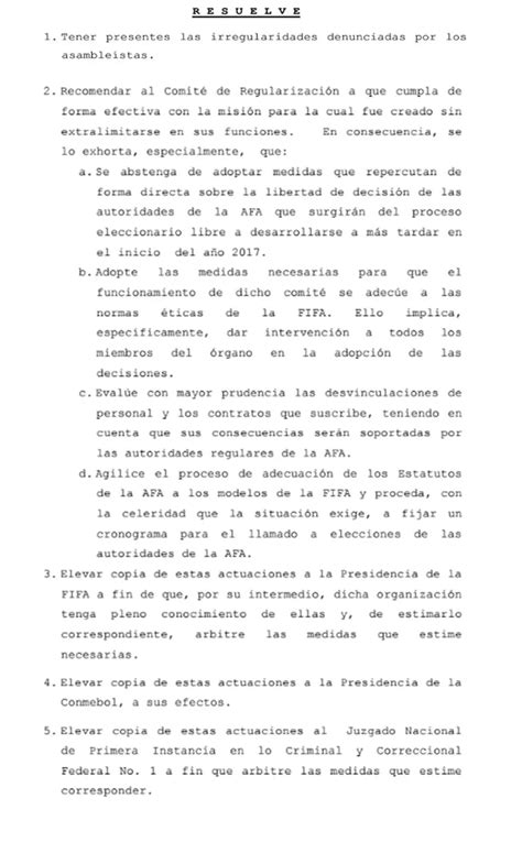 Histórico Y Lapidario Fallo Del Tribunal De Disciplina De La Afa Infobae