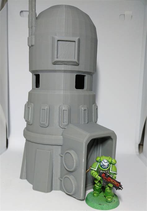 3d Printed Cooling Tower Wargaming Terrain For Warhammer 40k Or Star