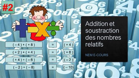 Cours Addition Et Soustraction Des Nombres Relatifs Youtube