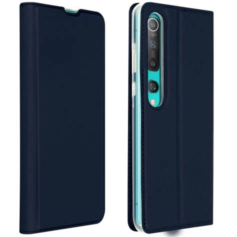 Avizar Capa Protecção Xiaomi Mi 10 10 Pro Pro Folio Suporte Dark Blue