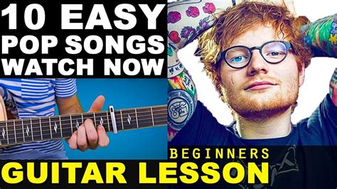 Learn Top 10 Easy Pop Songs 2016 Beginners Guitar Lesson Youtube