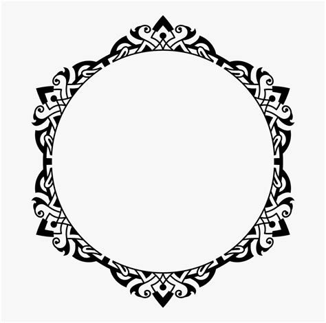 Decorative Borders Clip Art - Circle Decorative Border Png, Transparent Png , Transparent Png ...