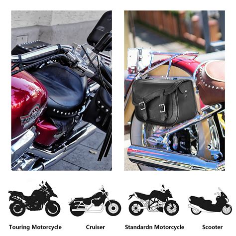 Mua Motorcycle Saddle Bags Leather Motorcycle Swing Arm Bag For