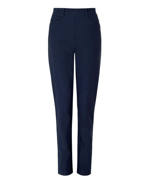 Super Stretchy Pull On Slim Leg Trousers At Cotton Traders