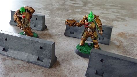 Lead Capes A Superhero Wargames Blog Terrain Finished Concrete Barriers