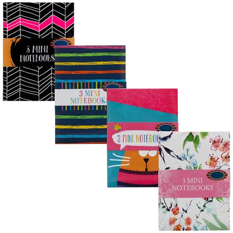 Mini Fashion Notebooks 3pk Kids Stationery Bandm Stores