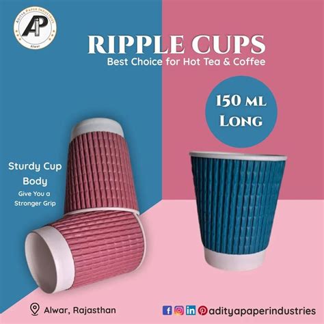 Ml Ripple Paper Cup At Rs Piece Desoola Alwar Id