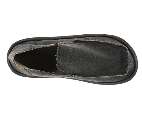 Sanuk Men S Vagabond Slip On Shoe Charcoal 12