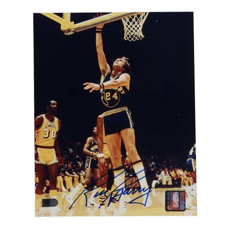 Rick Barry Signed Warriors X Photo Aiv Pristine Auction