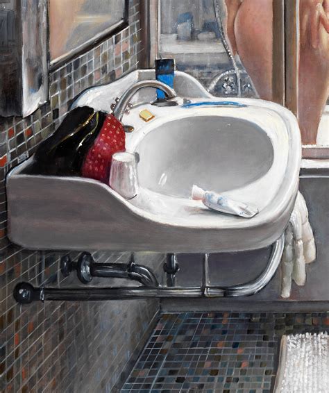 Bruno Surdo Venetian Shower Nude Woman Showering In Tiled Bath