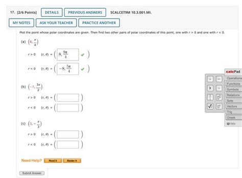 Solved Points Details Previous Answers Scalcet M Chegg