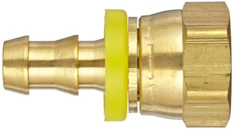 Anderson Metals Brass Push On Swivel Hose Fitting Connector Barb