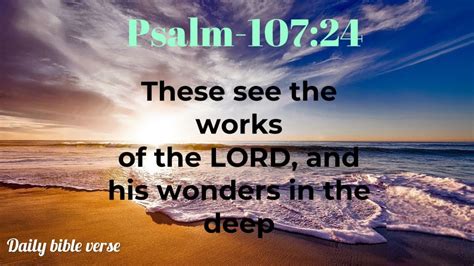 Bible Verse August 28psalm 10724daily Bible Verse Psalm 10724