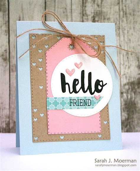 My Impressions Simon Says Stamp Hello Friend Card Cards For Friends