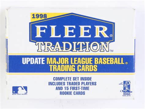 1998 Fleer Tradition Update Baseball Complete Set Of 100 Cards With