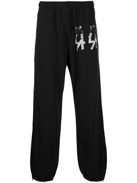 Buy 44 Label Group 44 Logo Print Track Pants Black At 50 Off