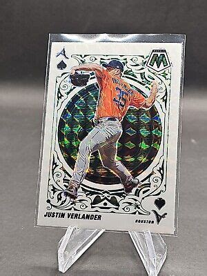 2022 Panini Mosaic Aces Silver Prizm Justin Verlander Houston Astros A