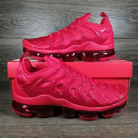 Nike Air Vapormax Plus Triple Red Sneakers Cw6973 600 Various Mens Sizes Ebay