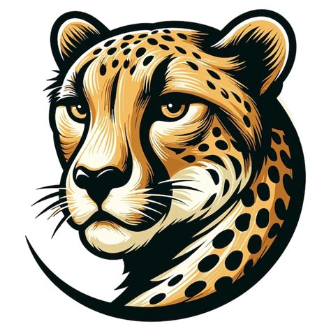 Premium Vector Cheetah Vector Illustration On White Background