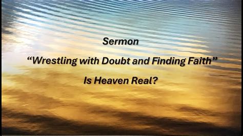 Wrestling With Doubt And Finding Faith Are All Non Christians Going