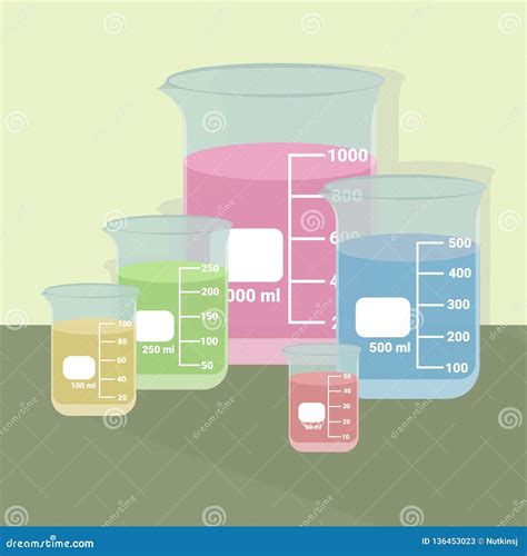 Sistema De Los Cubiletes De La Cristaler A De Laboratorio Ilustraci N