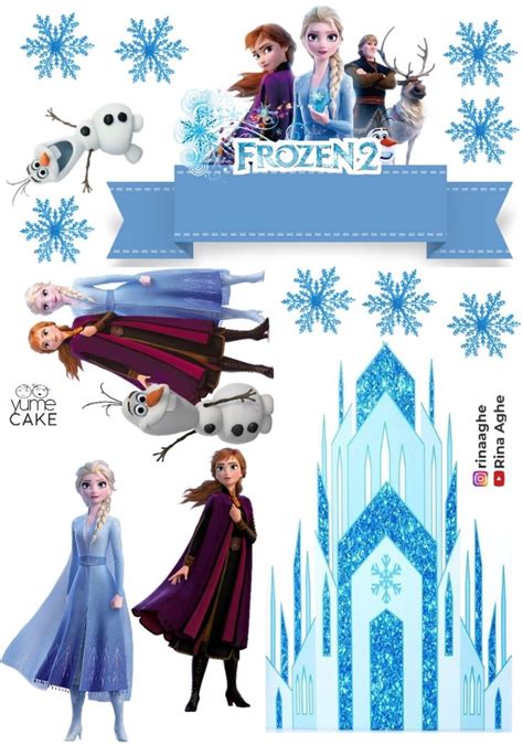 Frozen Cake Topper Printable