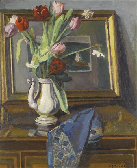 Duncan Grant British 1885 1978 Still Life Tulips Charleston