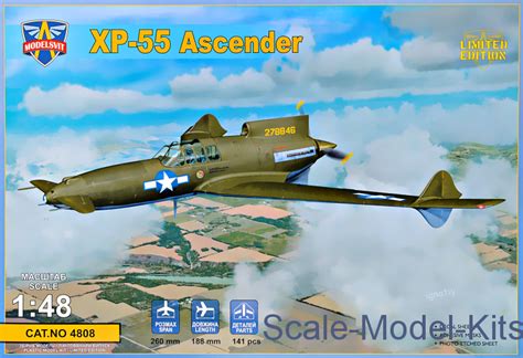 XP-55 Ascender-ModelSvit plastic scale model kit in 1:48 scale (modelsvit 4808)//Scale-Model ...