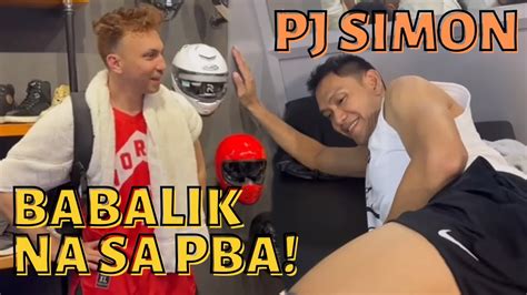 Pj Simon Ready Na Ang Pagbabalik Sa Pba May Bago Team Youtube